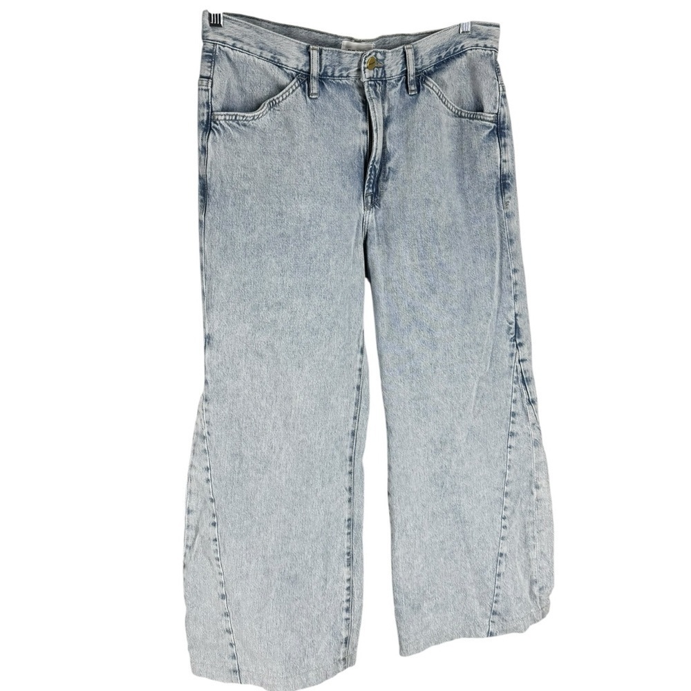 Frame Le Baggy wide leg cropped jeans. 29 x 26